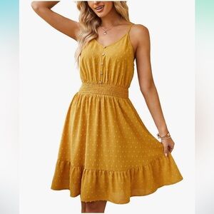 Yellow Sleeveless Summer Dress